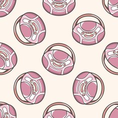 style radio cartoon seamless pattern background N7
