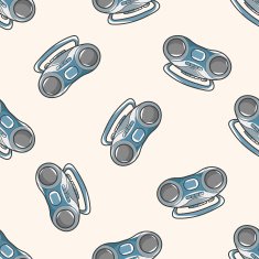 style radio cartoon seamless pattern background N12