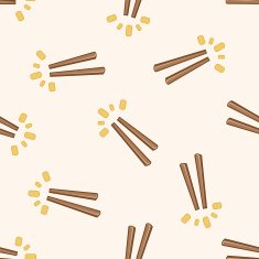 tableware chopsticks cartoon seamless pattern background