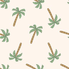 tree cartoon seamless pattern background N15