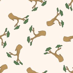 tree cartoon seamless pattern background N20