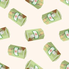 cookies cartoon seamless pattern background