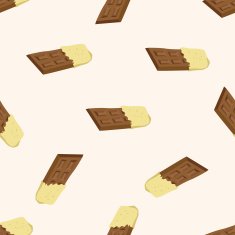 chocolate cartoon seamless pattern background N6