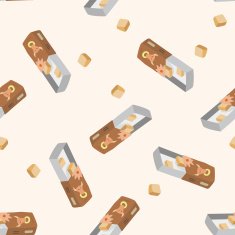 cookies cartoon seamless pattern background N3
