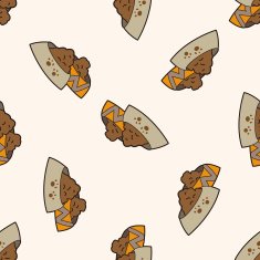 Pet dog food 10 cartoon seamless pattern background