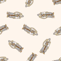 cartoon character person seamless pattern background N9