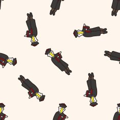 zombie cartoon seamless pattern background N2