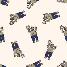 zombie cartoon seamless pattern background N4
