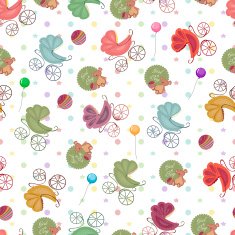 Color children background of colored stars circles different strollers toys N2