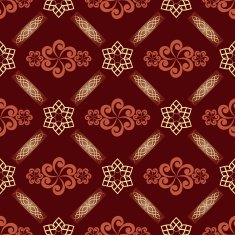 vector dark brown texture with decorations
