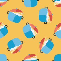 kitchenware pot flat icon eps10 seamless pattern background N10