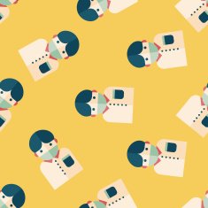 Patient flat icon eps10 seamless pattern background