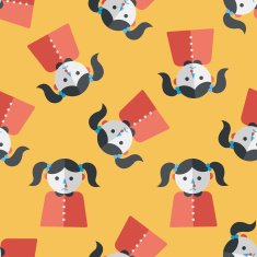 dripping nose flat icon eps10 seamless pattern background N3