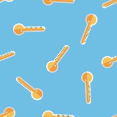 thermometer flat icon eps10 seamless pattern background N3