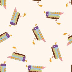 Building house cartoon seamless pattern background N35