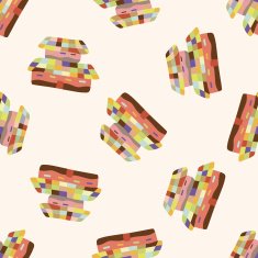 Building house cartoon seamless pattern background N40