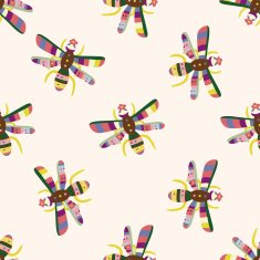 bug cartoon seamless pattern background N54