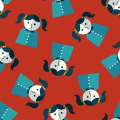 dripping nose flat icon eps10 seamless pattern background N4