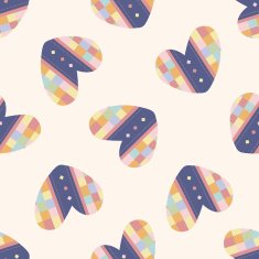 love heart cartoon seamless pattern background N13