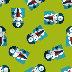 medical people with stethoscopes flat icon eps1 seamless pattern background N4