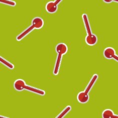thermometer flat icon eps10 seamless pattern background N4