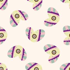 love heart cartoon seamless pattern background N17