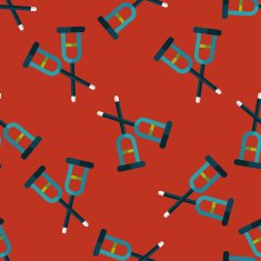 Crutch flat icon eps10 seamless pattern background N4