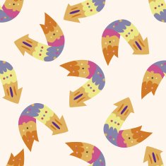 arrow cartoon seamless pattern background N15