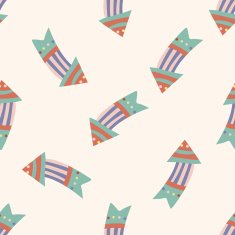 arrow cartoon seamless pattern background N16