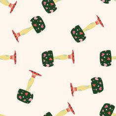 design lamp style cartoon seamless pattern background N14