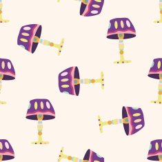 design lamp style cartoon seamless pattern background N16