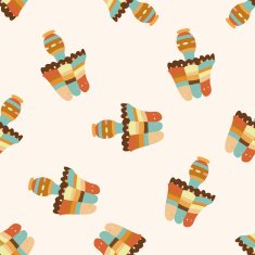 design lamp style cartoon seamless pattern background N17