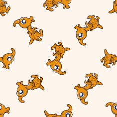 dinosaur cartoon seamless pattern background N44