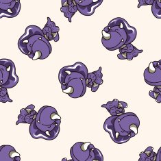 dinosaur cartoon seamless pattern background N45