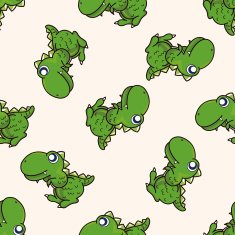 dinosaur cartoon seamless pattern background N46