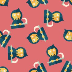 Grim Reaper flat icon eps10 seamless pattern background N4