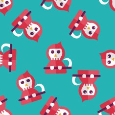 Grim Reaper flat icon eps10 seamless pattern background N5