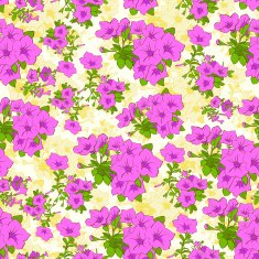 Red Green Flower Seamless Pattern Vector