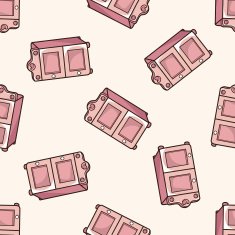 furniture theme cabinet cartoon seamless pattern background N16
