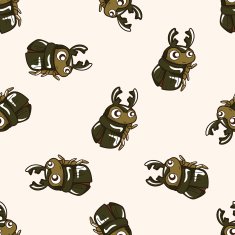 bug cartoon seamless pattern background N60
