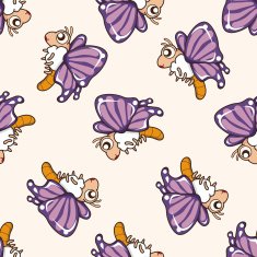 bug cartoon seamless pattern background N62