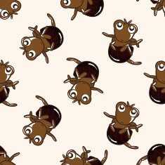 bug cartoon seamless pattern background N66