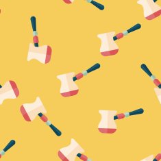 grinding coffee machine flat icon eps10 seamless pattern background