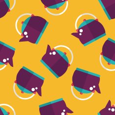 tea pot flat icon eps10 seamless pattern background N2