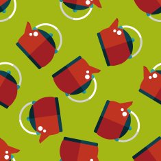 tea pot flat icon eps10 seamless pattern background N3