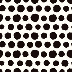 Seamless pattern with painted polka dot texture N3