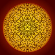 vintage circular pattern of indian N4
