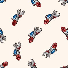airplane cartoon seamless pattern background N6