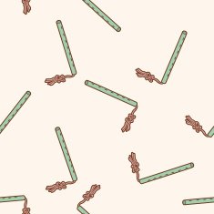 music flute cartoon seamless pattern background