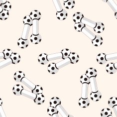 Pet dog toy 10 cartoon seamless pattern background